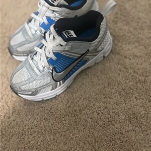 Nike Kids' Silver and Blue Sneakers